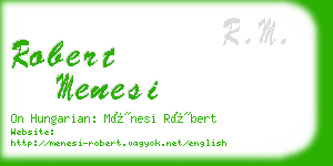 robert menesi business card